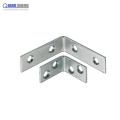 Customized heavy duty l shaped bracket metal pole clamp bracket